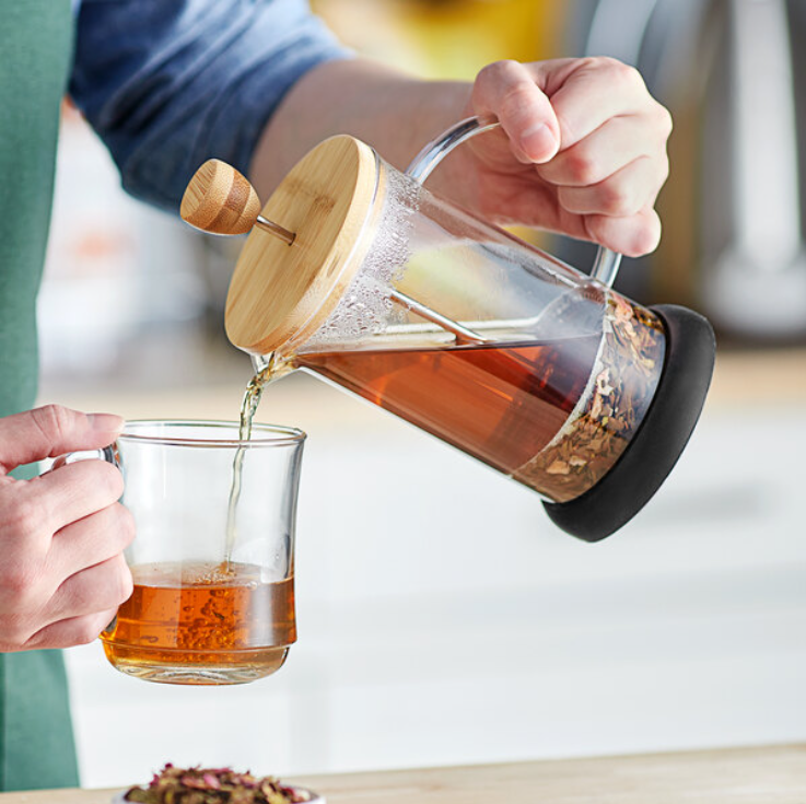 Glass Wood French Coffee Press