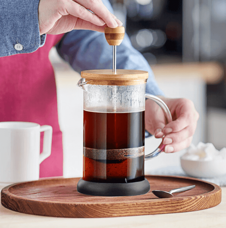 Glass Wood French Coffee Press