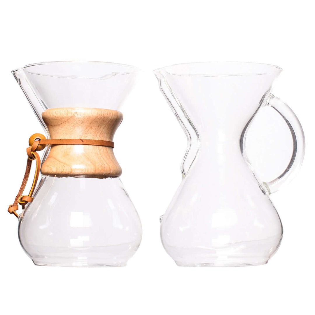 Chemex 6 Cup Coffee Maker - Classic & Glass Handle Styles
